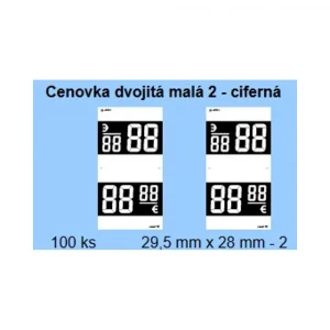 Cenovka 42/dvojitá malá 2-ciferná/100ks