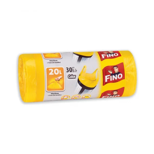 Rolo vrece FINO HDPE 20l/30ks žlté