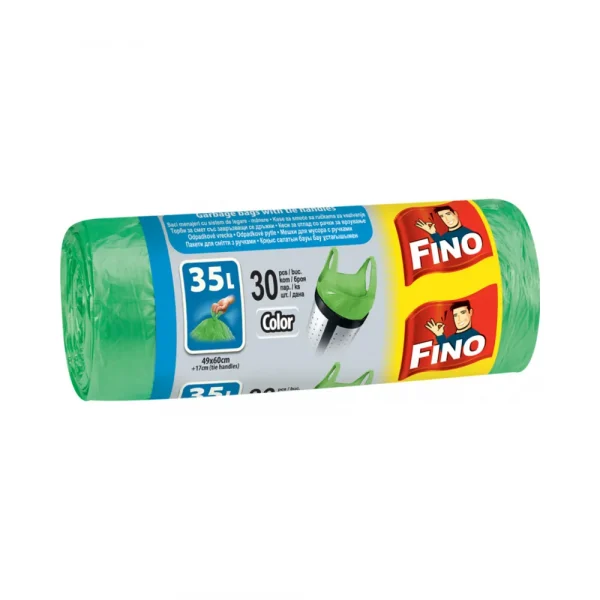 Rolo vrece FINO HDPE 35l/30ks zelené