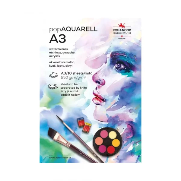 Blok Aquarell A3/10ks 250g